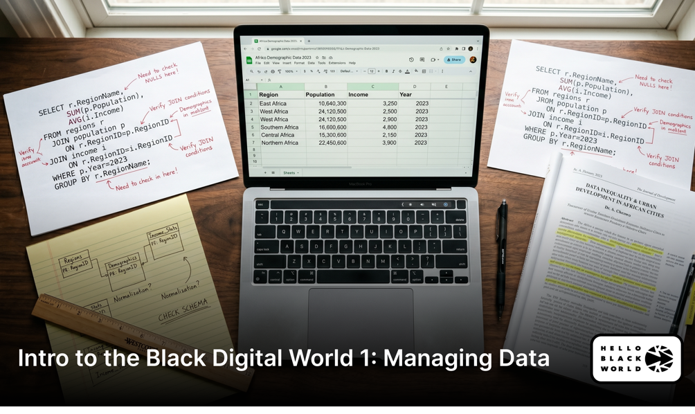 Intro to the Black Digital World II: Managing Data